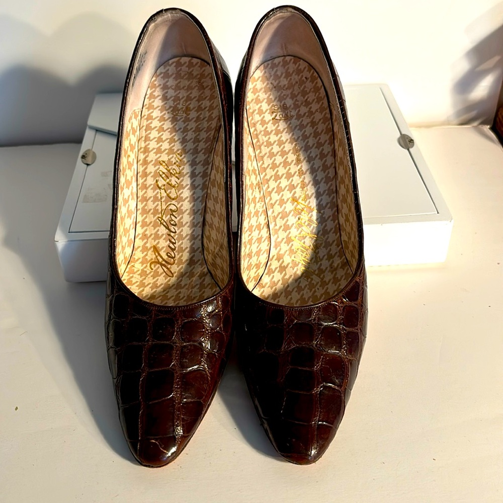 Vintage leather heels